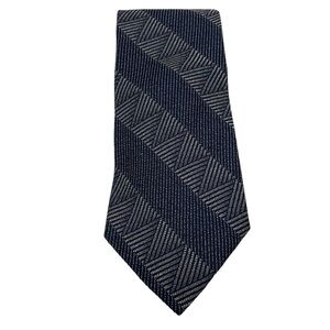 Calvin Klein Black and Gray Abstract Design Dress Tie